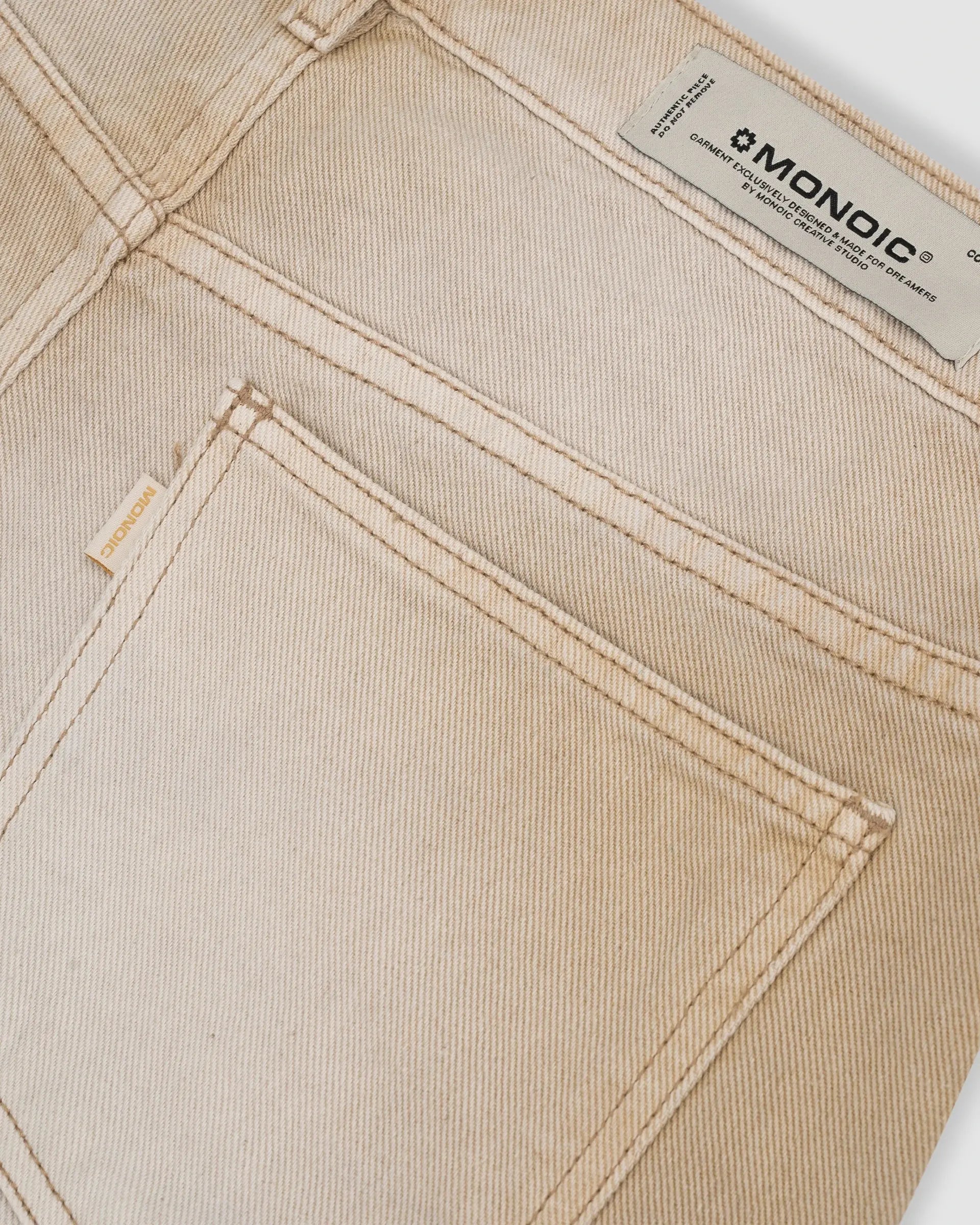 Monoic Wide Fit Jean - Khaki