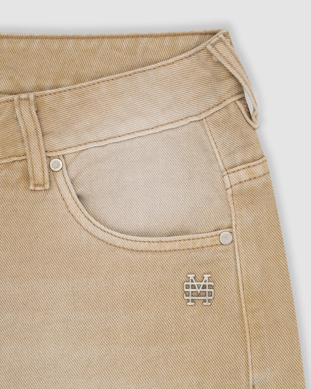 Monoic Wide Fit Jean - Khaki