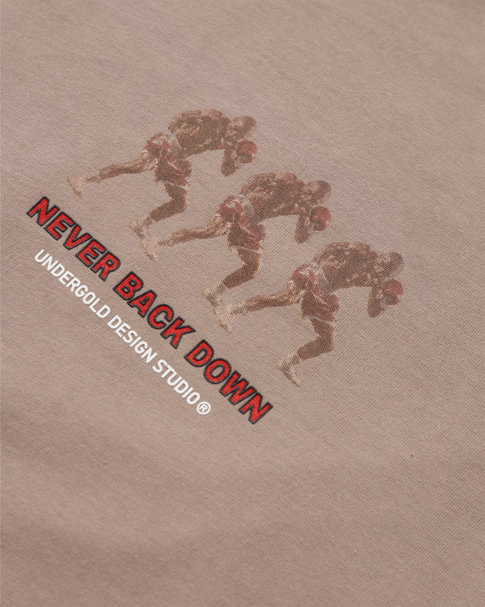 Undergold Dreamers "Never Back Down" T-shirt Brown