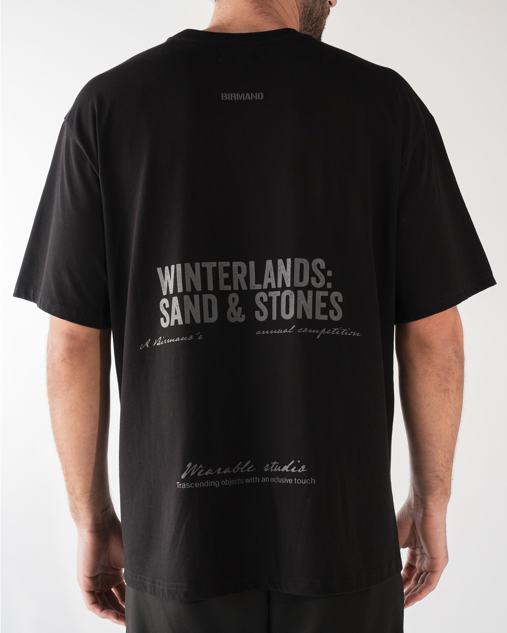Birmano winterlands black t-shirt