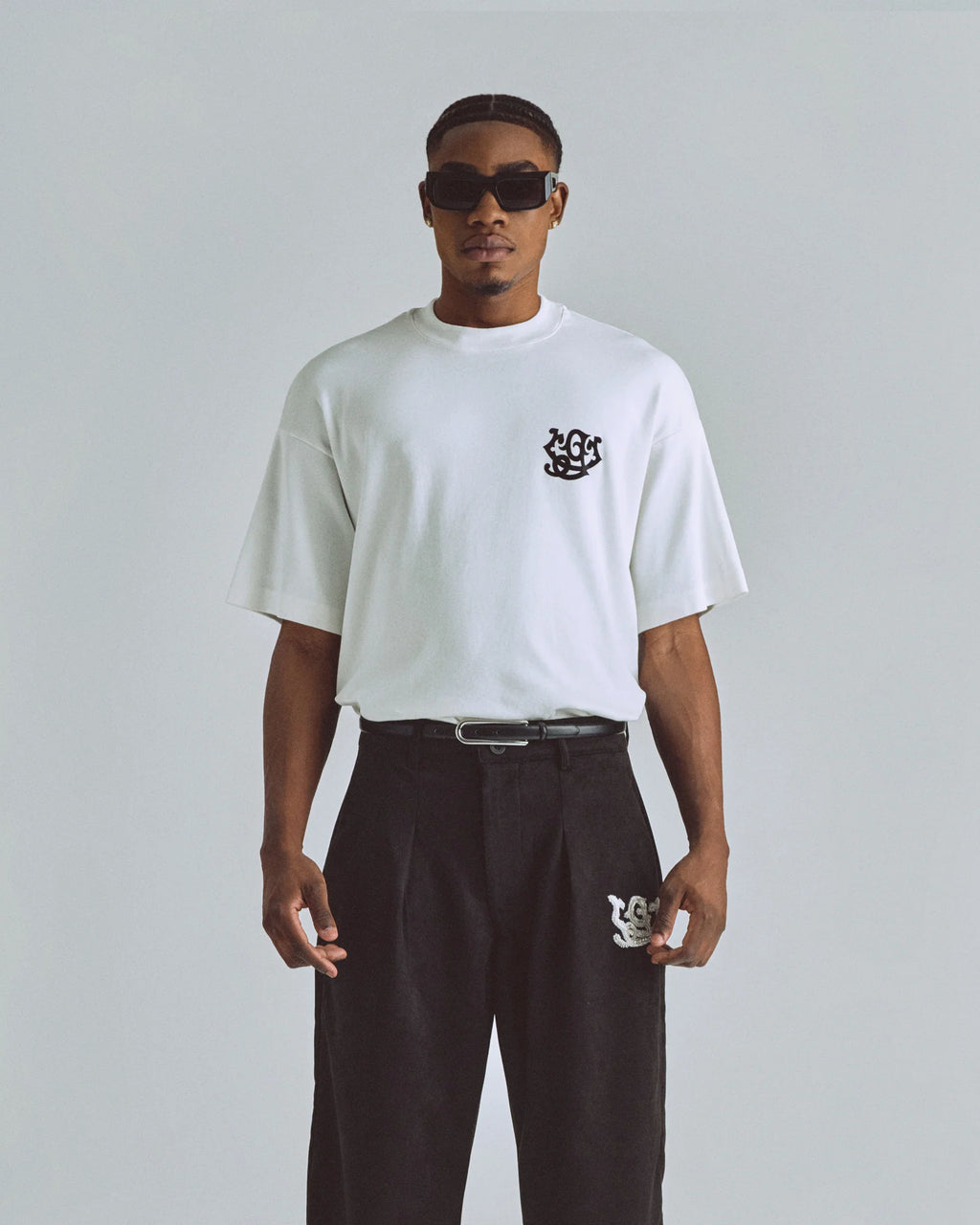 Undergold The Path Monogram Boxy Fit Tshirt White