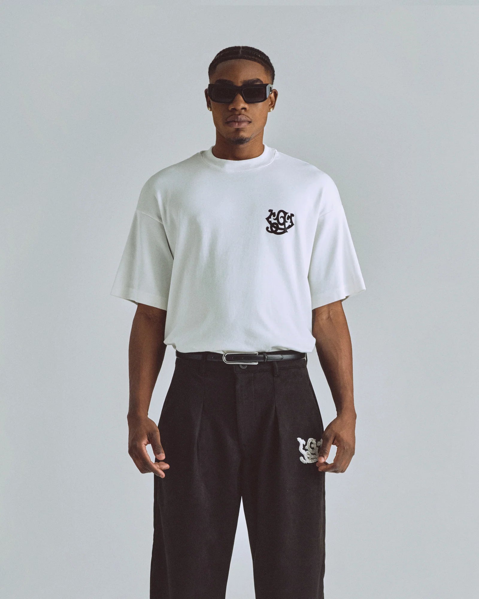 Undergold The Path Monogram Boxy Fit Tshirt White