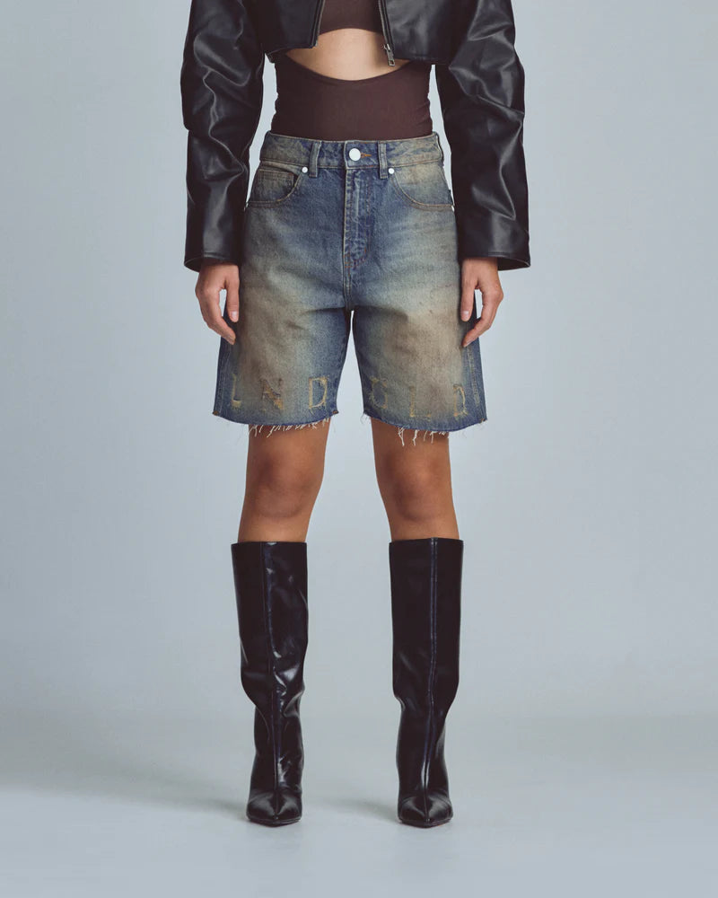 Undergold W Stardust Undgld Studio Denim Shorts Mechanic Blue