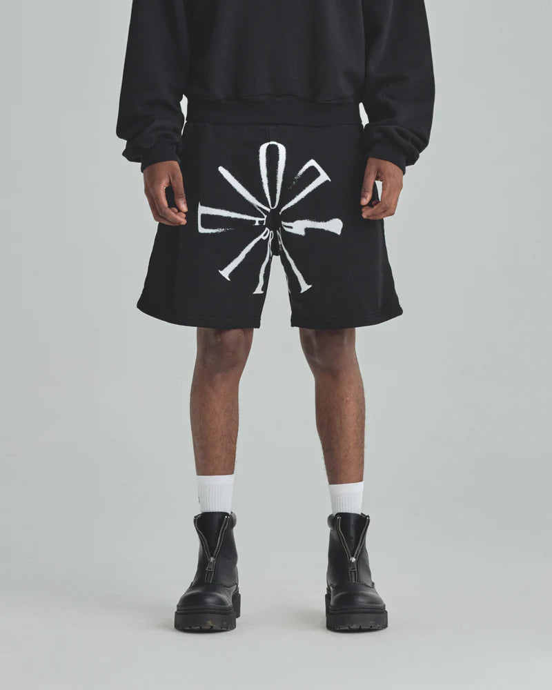 Undergold Spring Pray 4 Love Biased Shorts Black