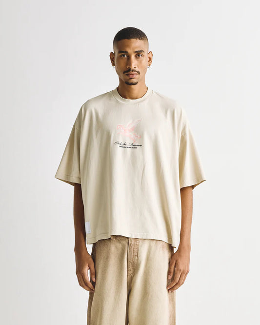 Undergold Dreamers Pegasus Boxy Fit T-shirt Cream