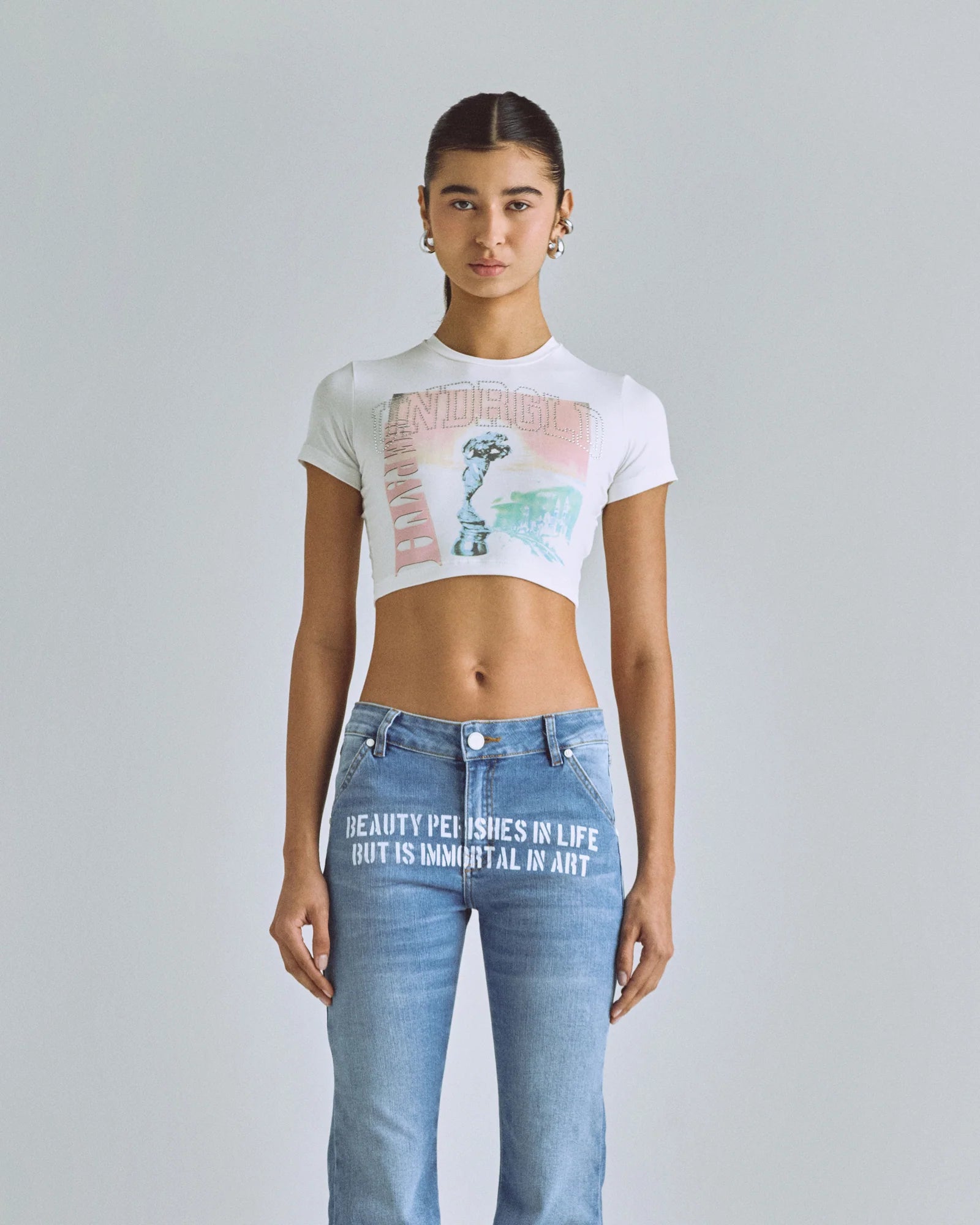 Undergold The Path Dawn Baby Tee White