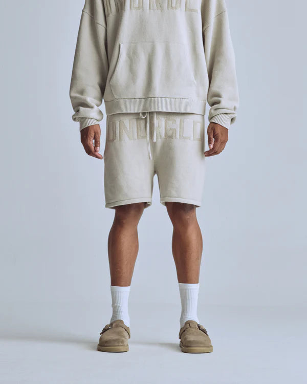 Undergold Basics UNDRGLD Knitted Shorts Cream