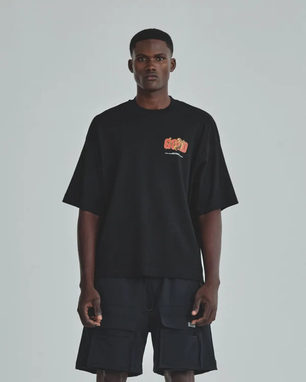 Undergold Revelation Gold Boxy Fit Tshirt Black