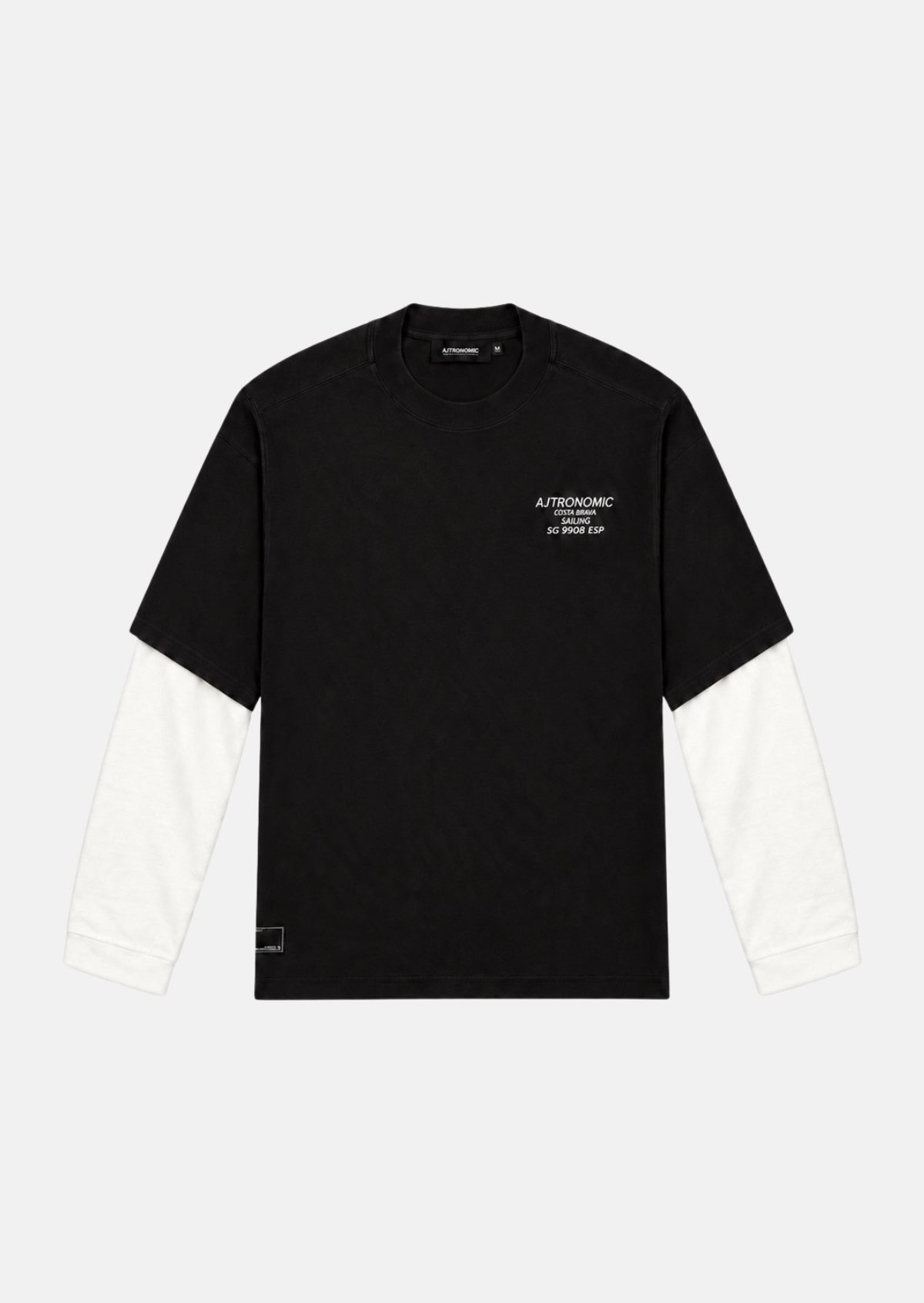 Astronomic Camiseta Doble Manga Yacht - Negro