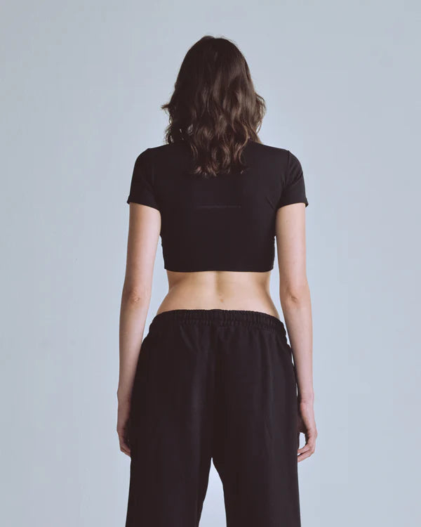 Undergold Capsule Blessed Are You Baby Tee Black