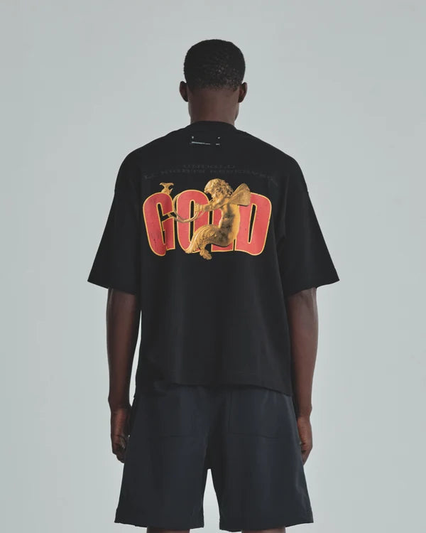 Undergold Revelation Gold Boxy Fit Tshirt Black