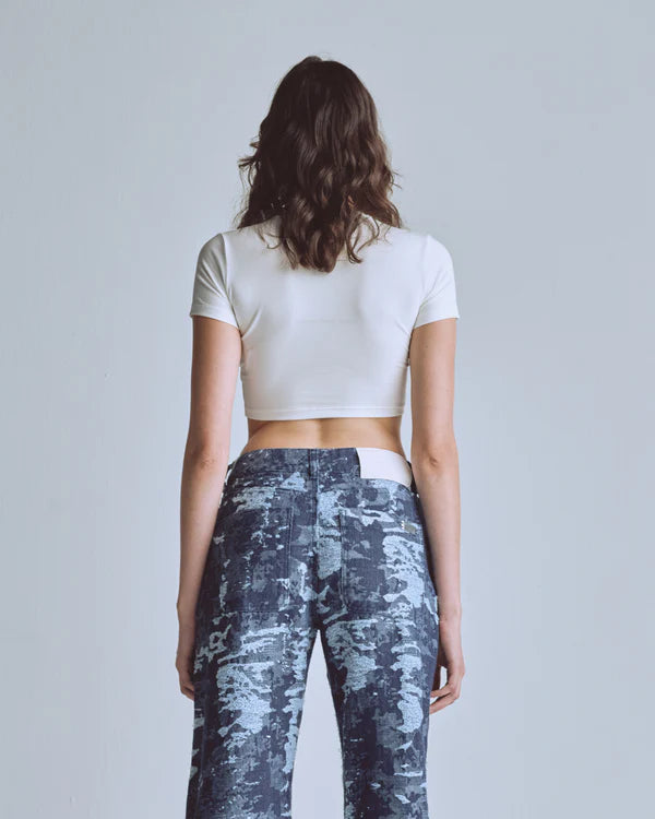 Undergold Capsule Blessed Are You Baby Tee White