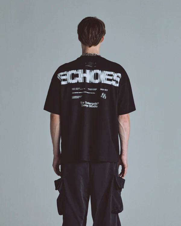 Undergold echoes touch tshirt black