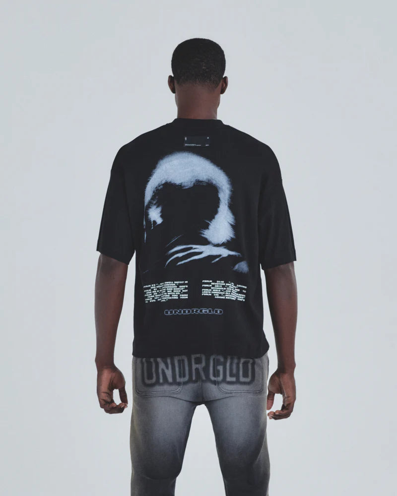 Undergold Holy State Head Noise Boxy Fit Tshirt Black