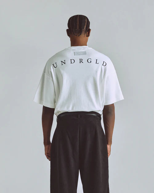 Undergold The Path Monogram Boxy Fit Tshirt White