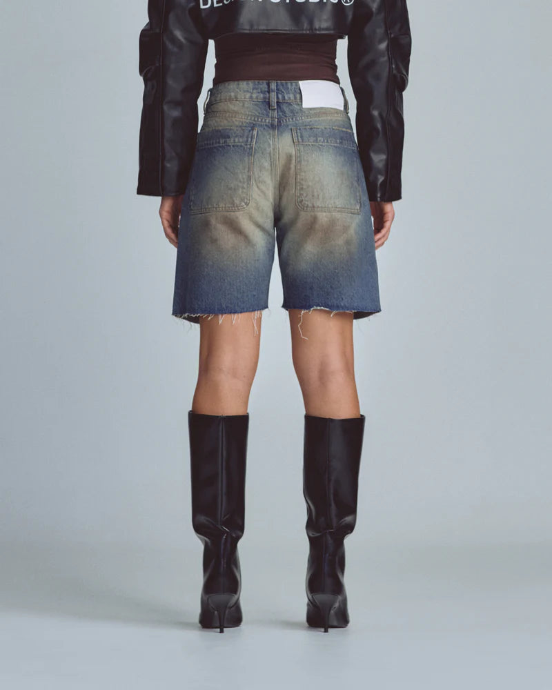 Undergold W Stardust Undgld Studio Denim Shorts Mechanic Blue