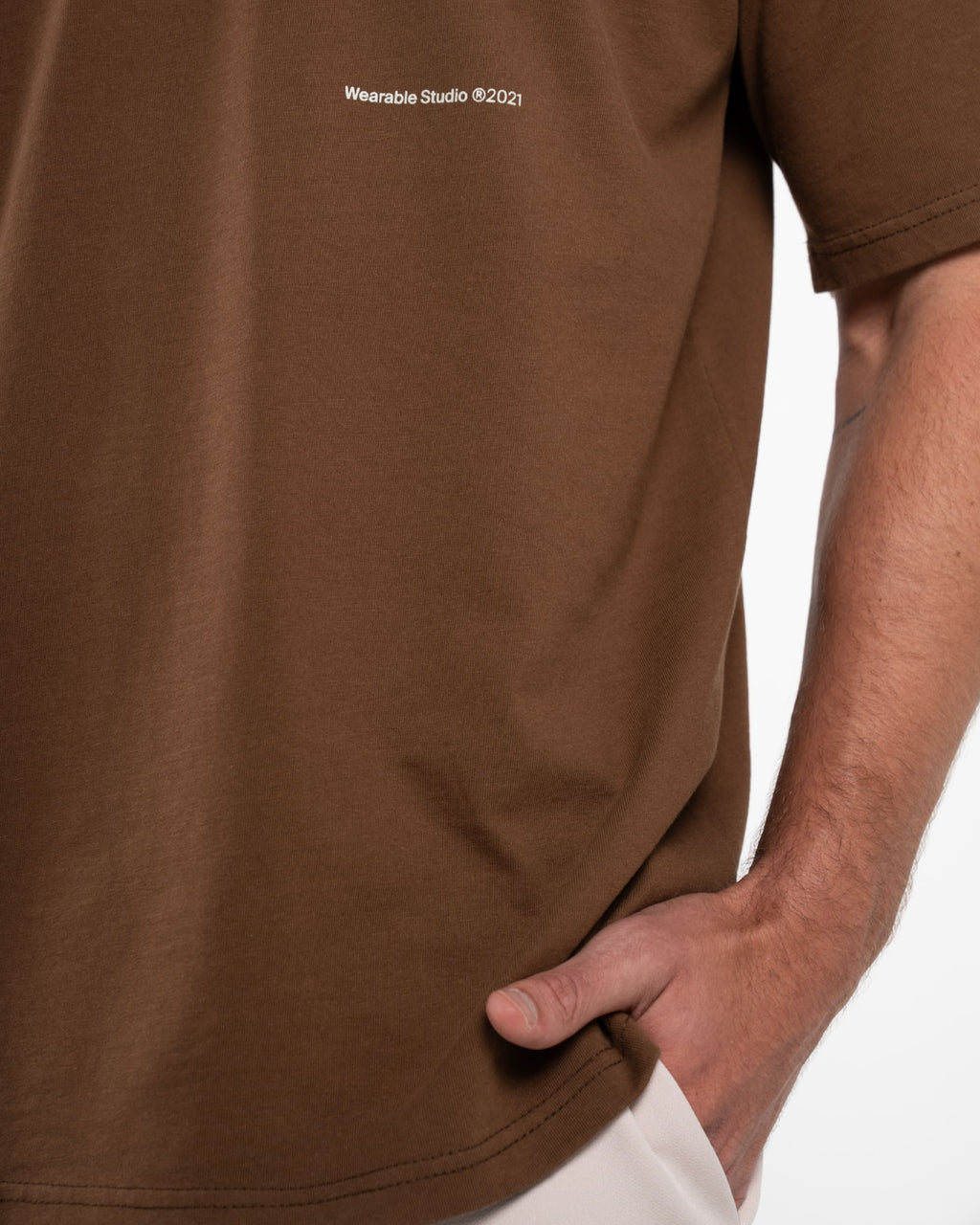 Birmano b signature brown t-shirt