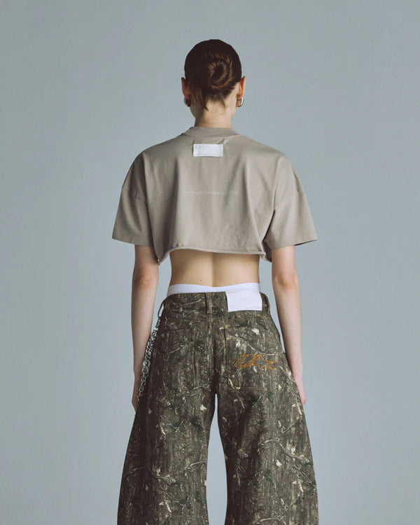 Undergold echoes dream chaser crop top light brown