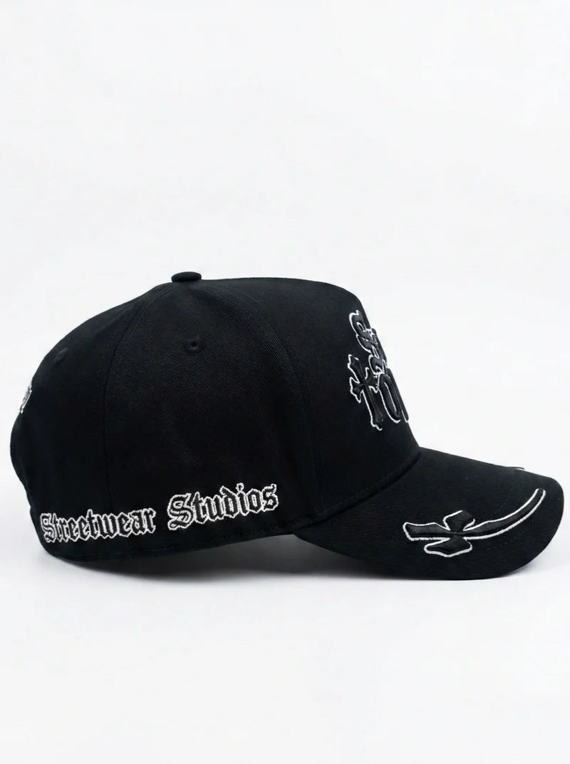 Saint Theory Gorra Silent Cross Black White