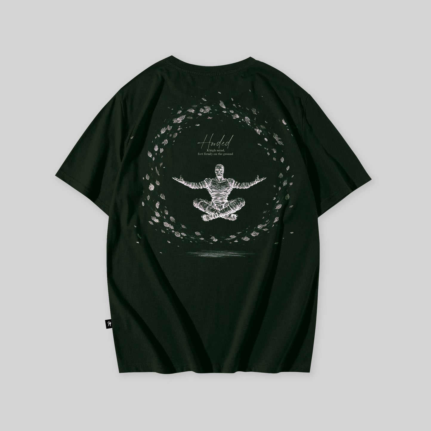Hooded Zen Green T-Shirt