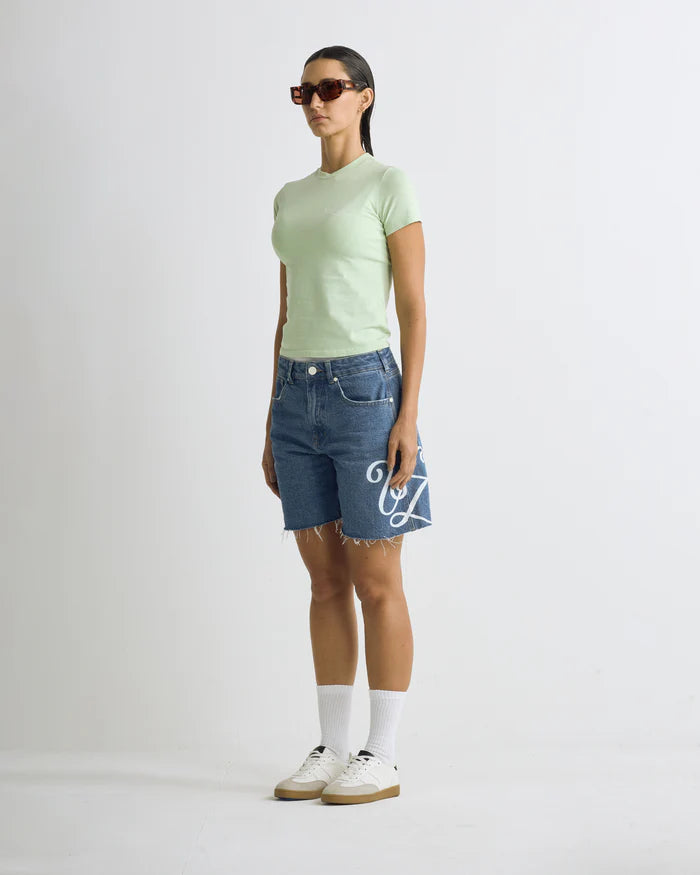 Undergold Riviera Basic Long Baby Tee Green