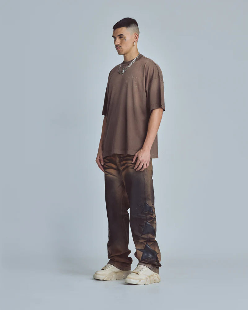 Undergold Stardust Basic Tshirt Vintage Brown