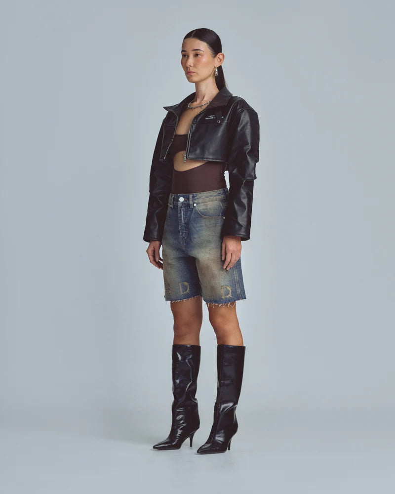 Undergold W Stardust Undgld Studio Denim Shorts Mechanic Blue