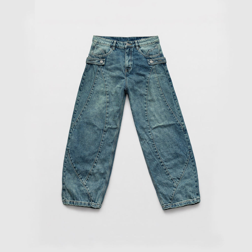 Hooded Baggy Hooded Jean 2 / 3 HTH009
