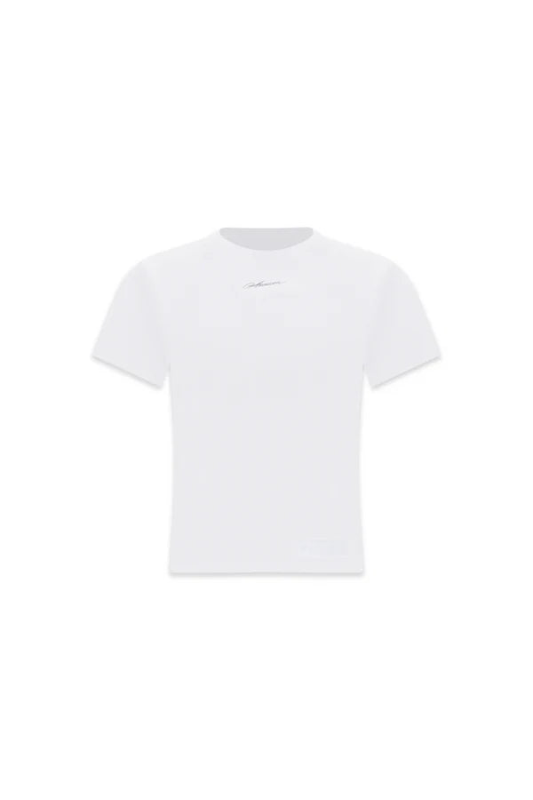 Aurum White Signature Baby Tee