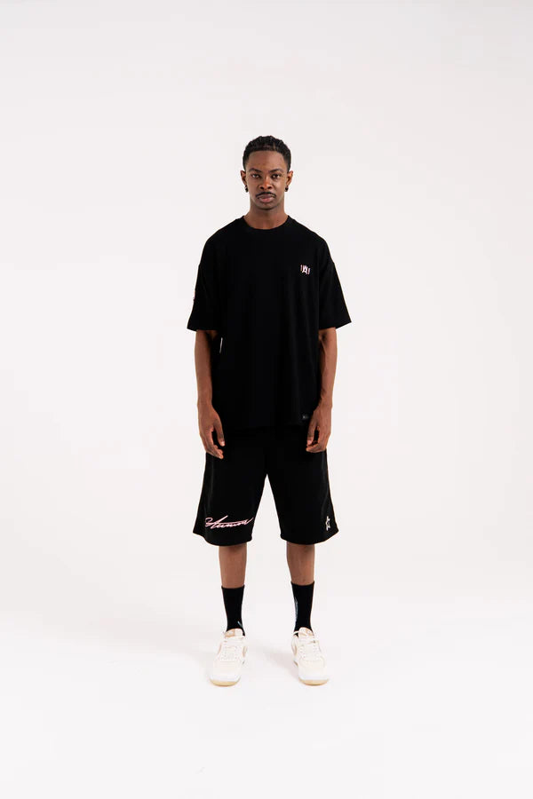 Aurum A79 Black & Pink Shorts