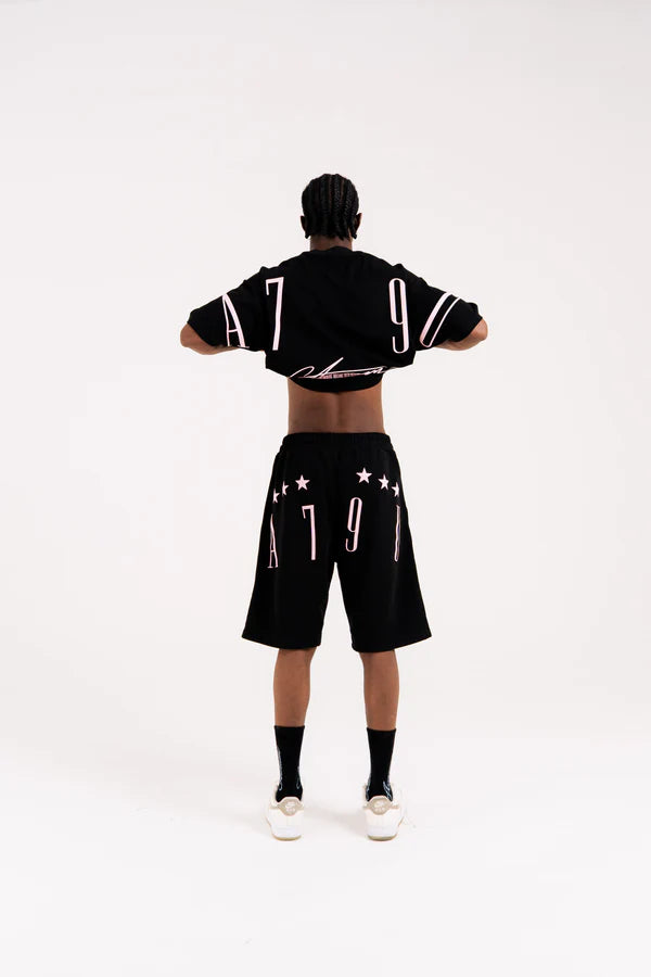 Aurum A79 Black & Pink Shorts