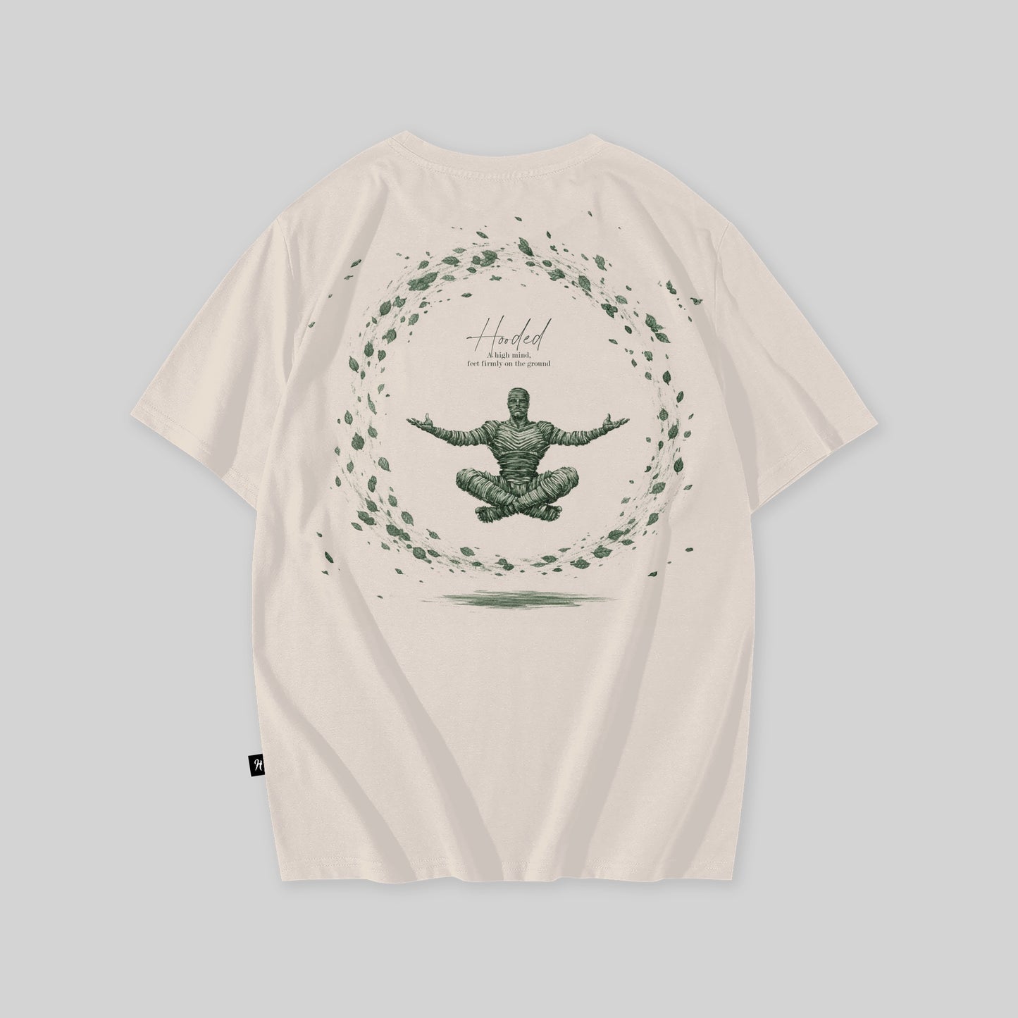 Hooded Zen Ivory T-Shirt