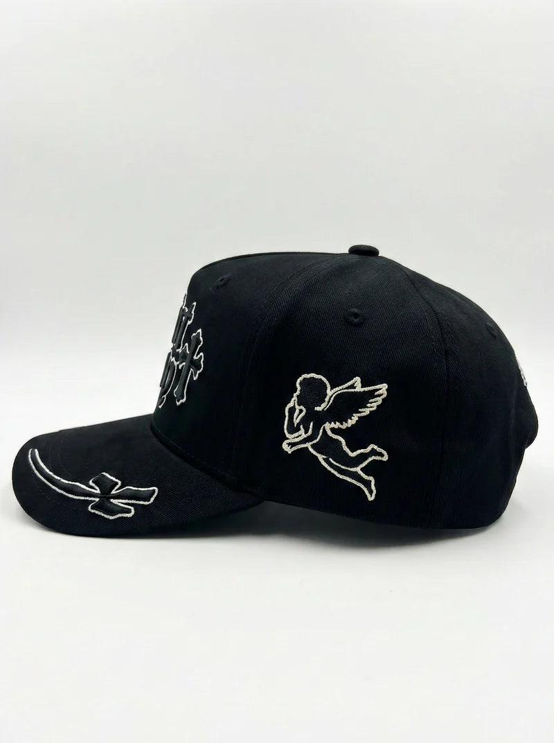 Saint Theory Gorra Silent Cross Black White