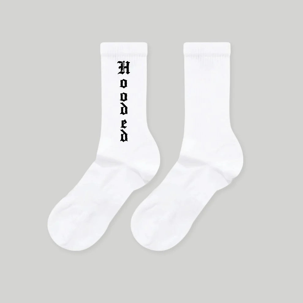 Hooded California White Socks AME001
