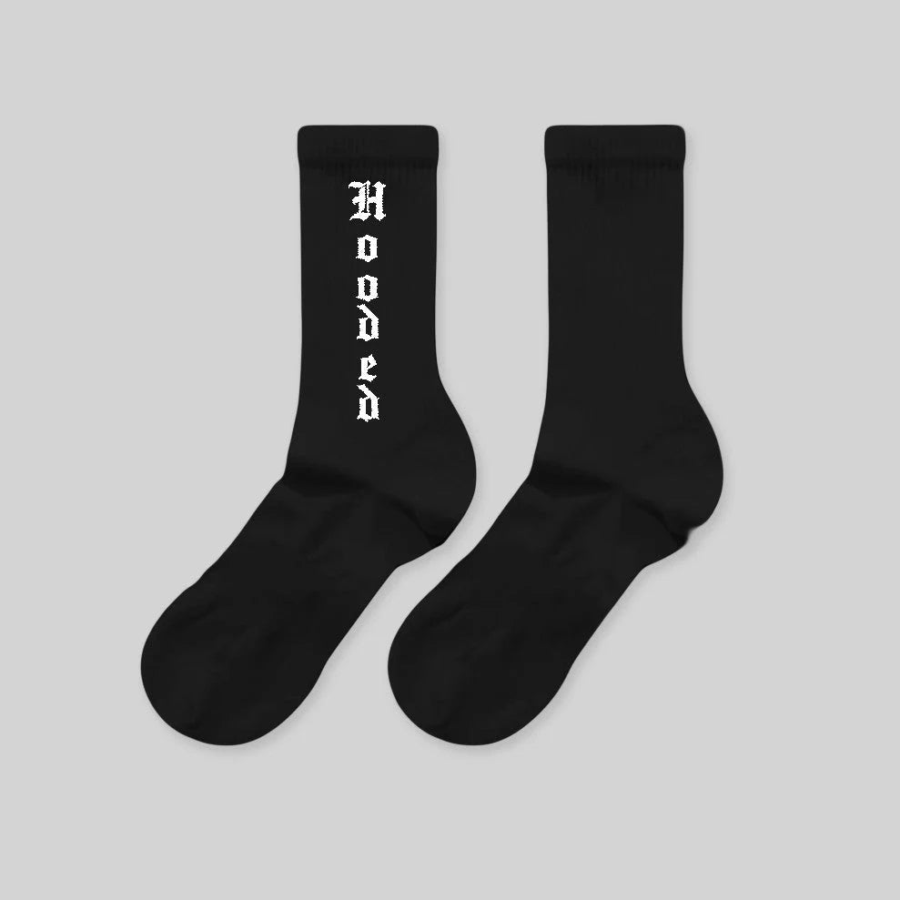 Hooded California Black Socks AME002