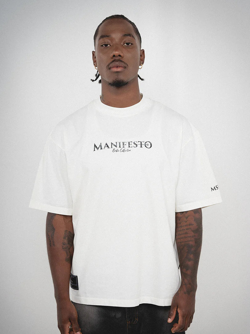 Manifesto Camiseta Oversize Basica Marfil