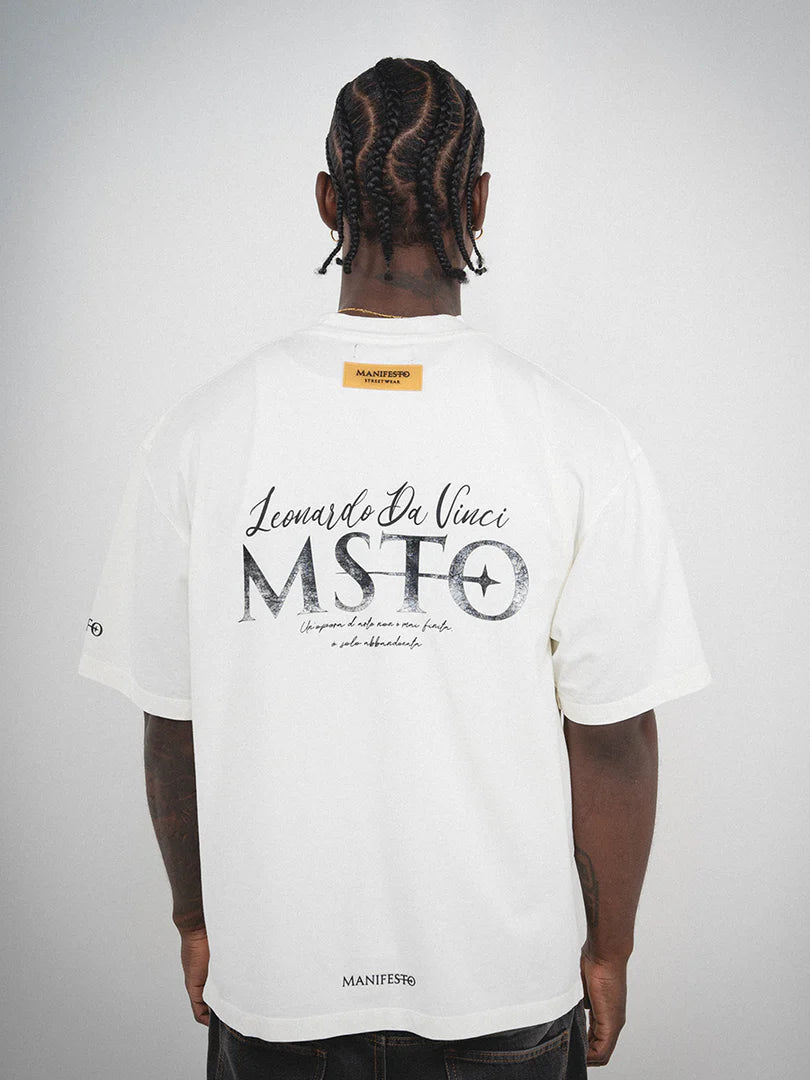 Manifesto Camiseta Oversize Basica Marfil