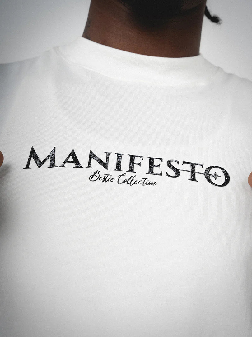 Manifesto Camiseta Oversize Basica Marfil