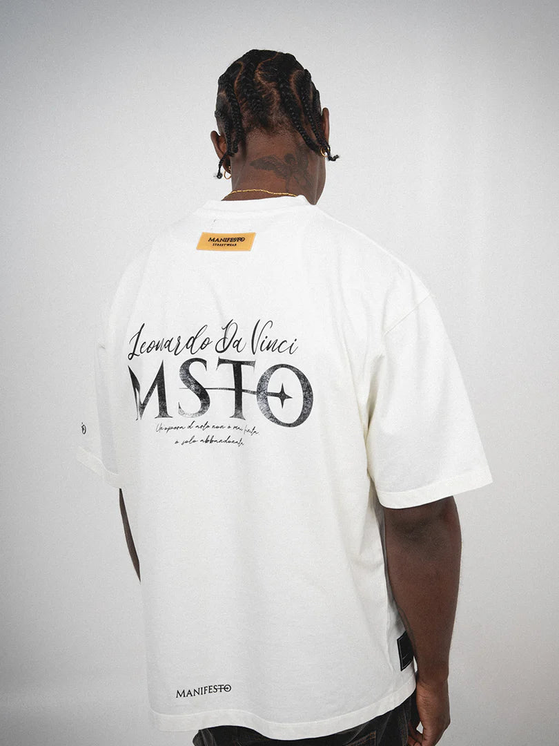 Manifesto Camiseta Oversize Basica Marfil