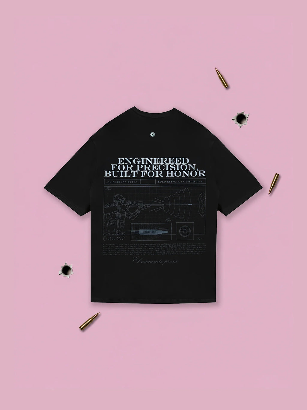 Son of son Crosshair Oversized T-Shirt — Black OT-122