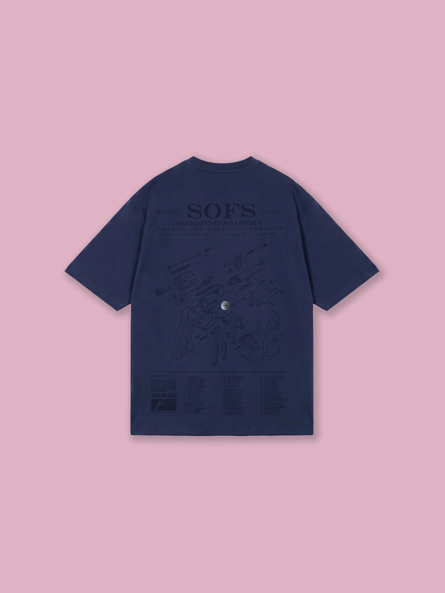 Son of son SOFS Academy Oversized T-Shirt — Washed Blue OT-119