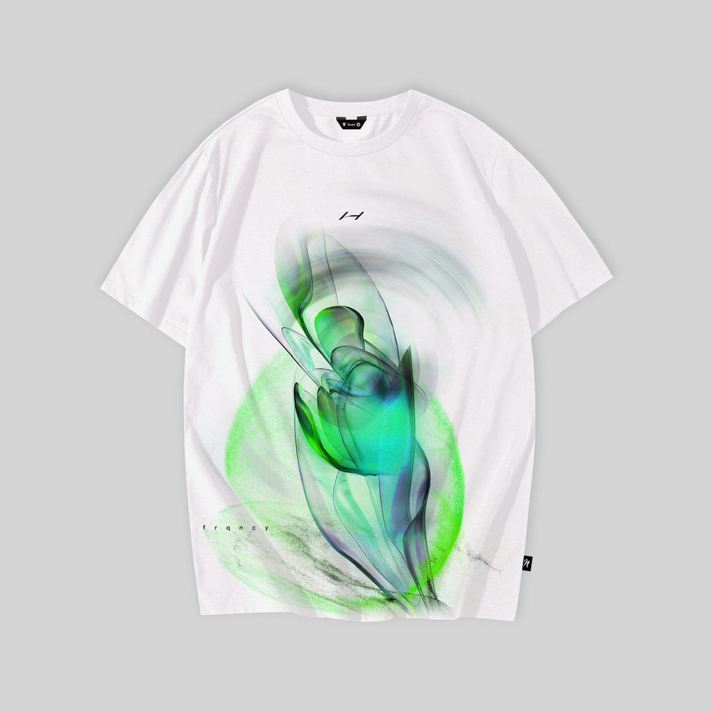 Hooded Bonus Track Frecuency White T-Shirt