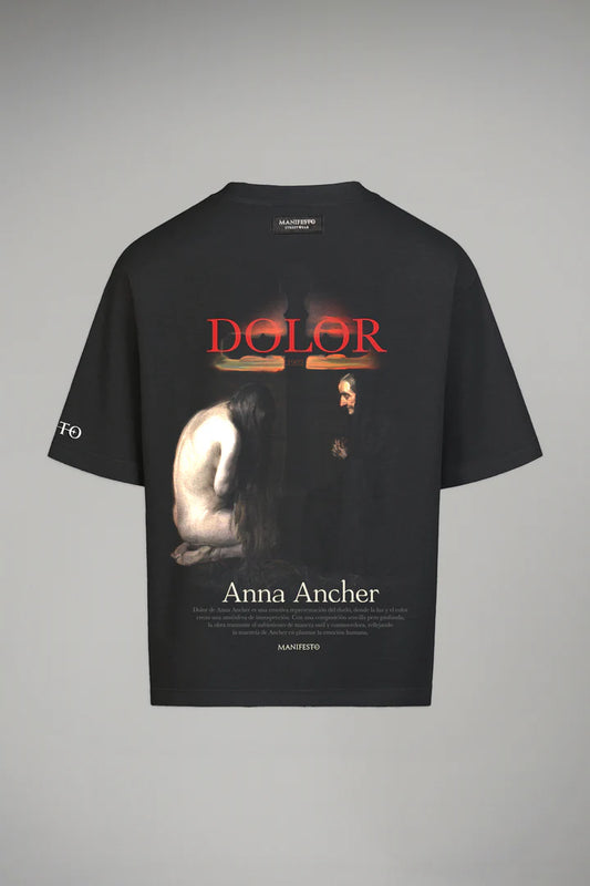 Manifesto camiseta oversize dolor cenizo