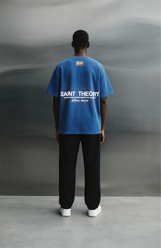 Saint theory hilos divinos azul desvanecido blanco