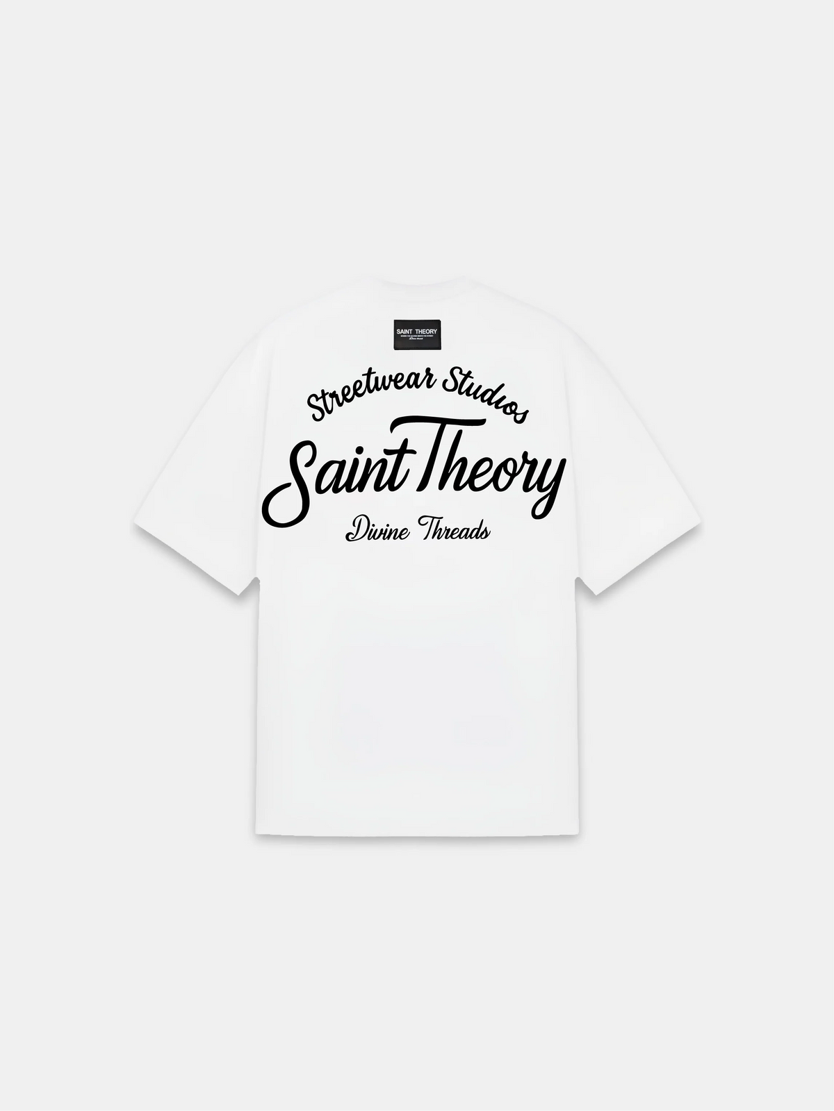 Saint Theory camiseta streetwear studios blanco negro