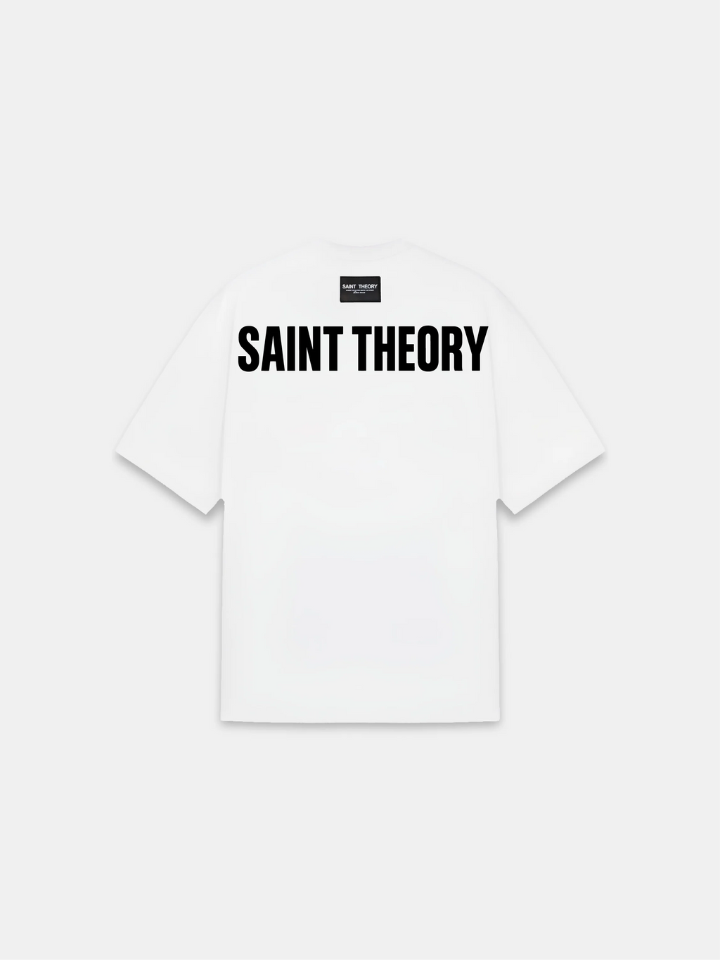 Saint Theory camiseta hilos divinos blanco negro line new