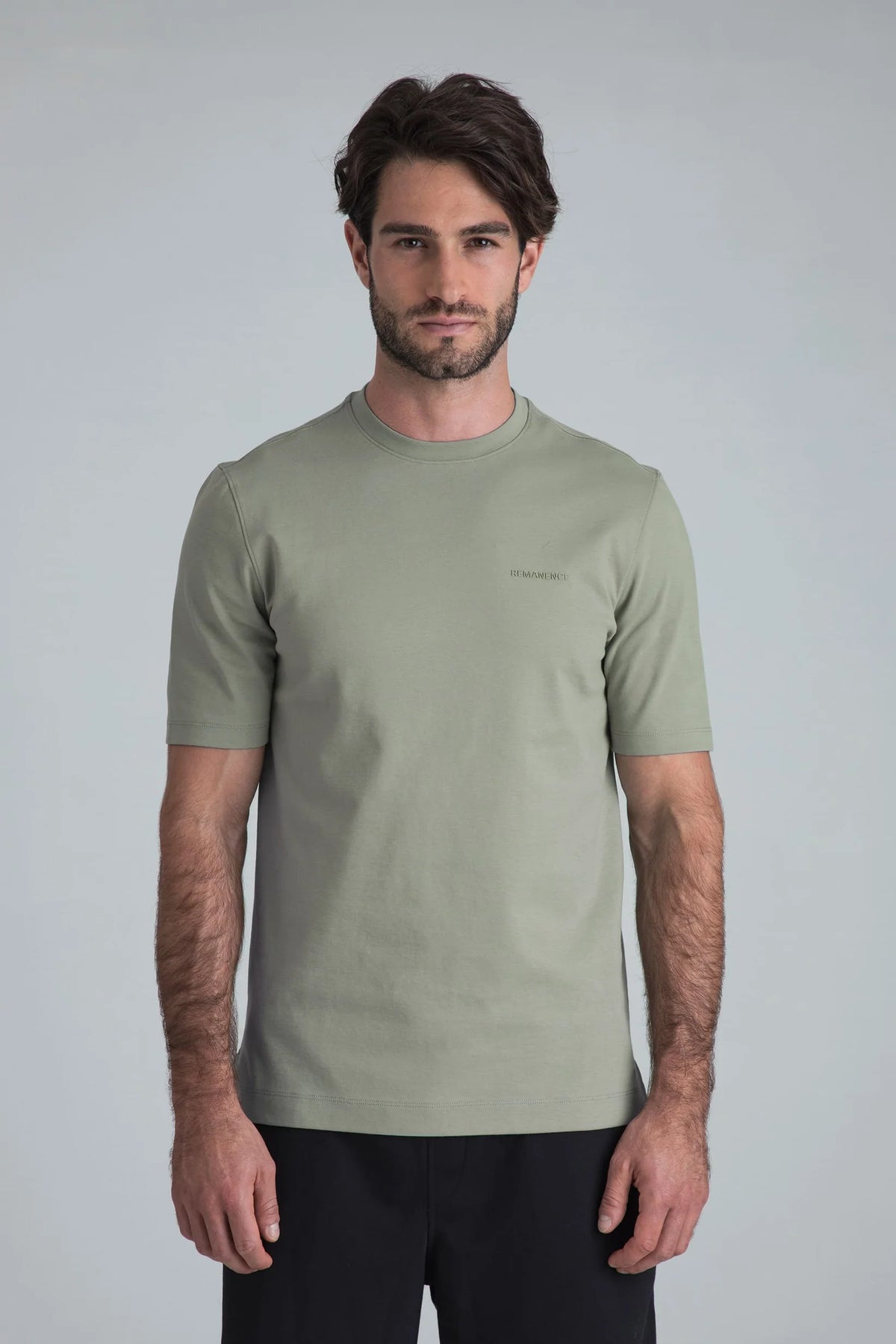 Remanence T-shirt Peak Verde Grisaceo