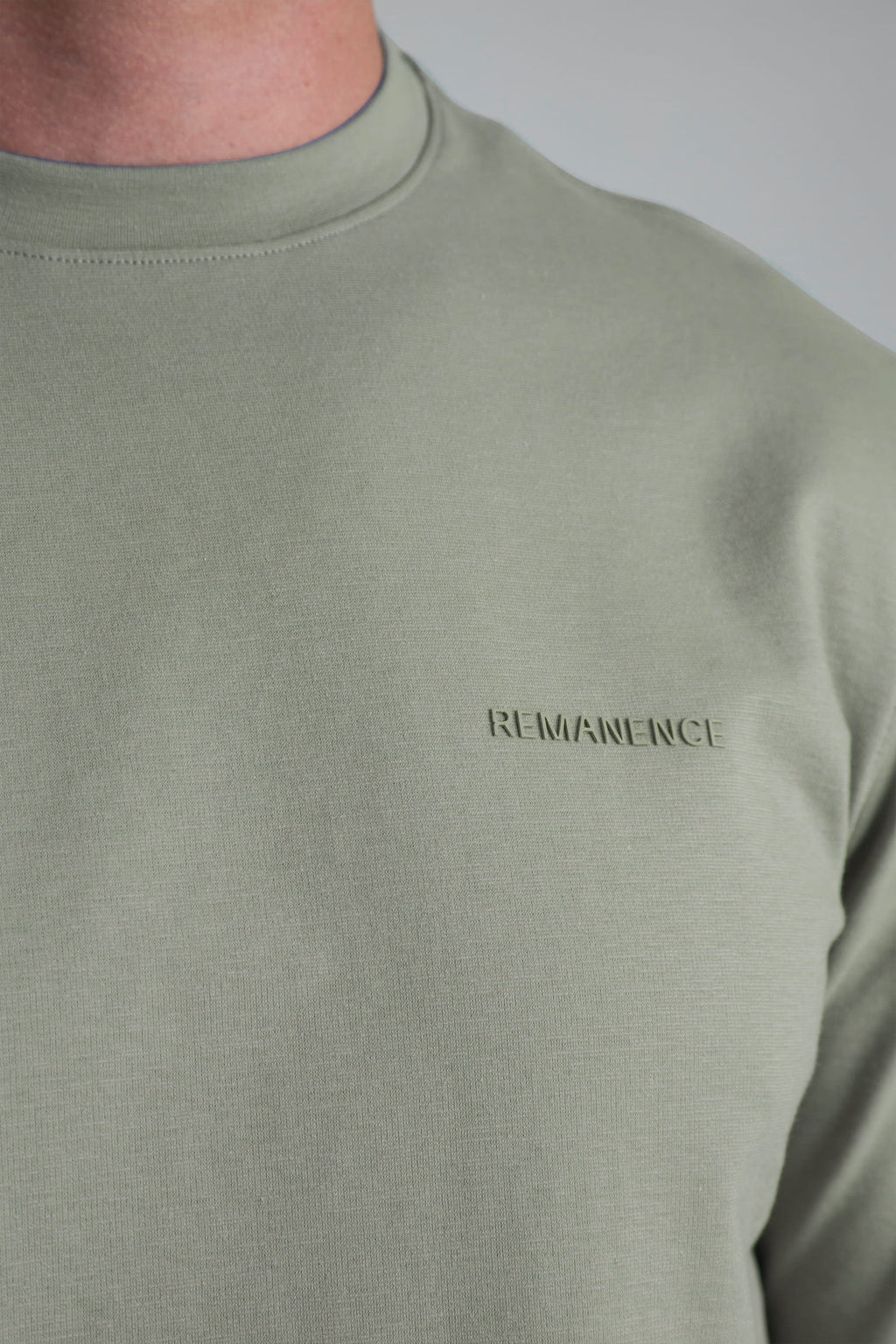 Remanence T-shirt Peak Verde Grisaceo