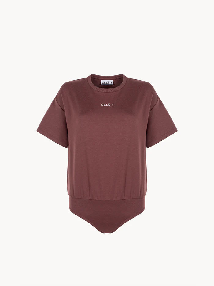 Celēit Stay-In Tee Brown