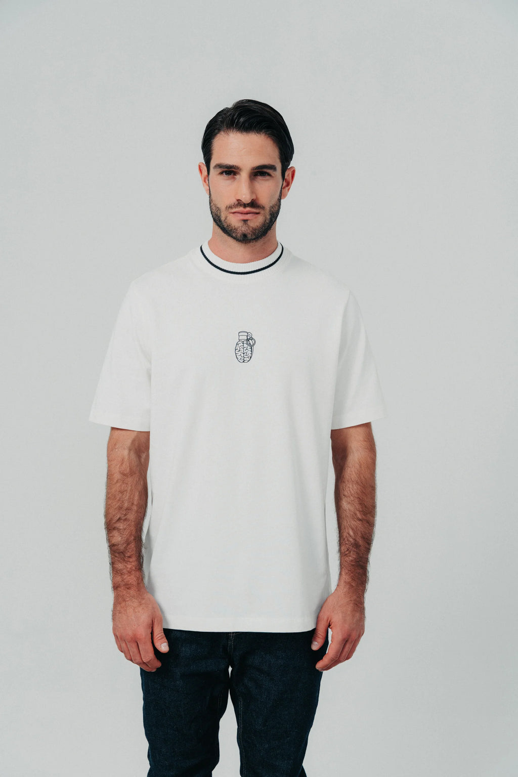 Blow up Cotton T-Shirt White CLF12-1010